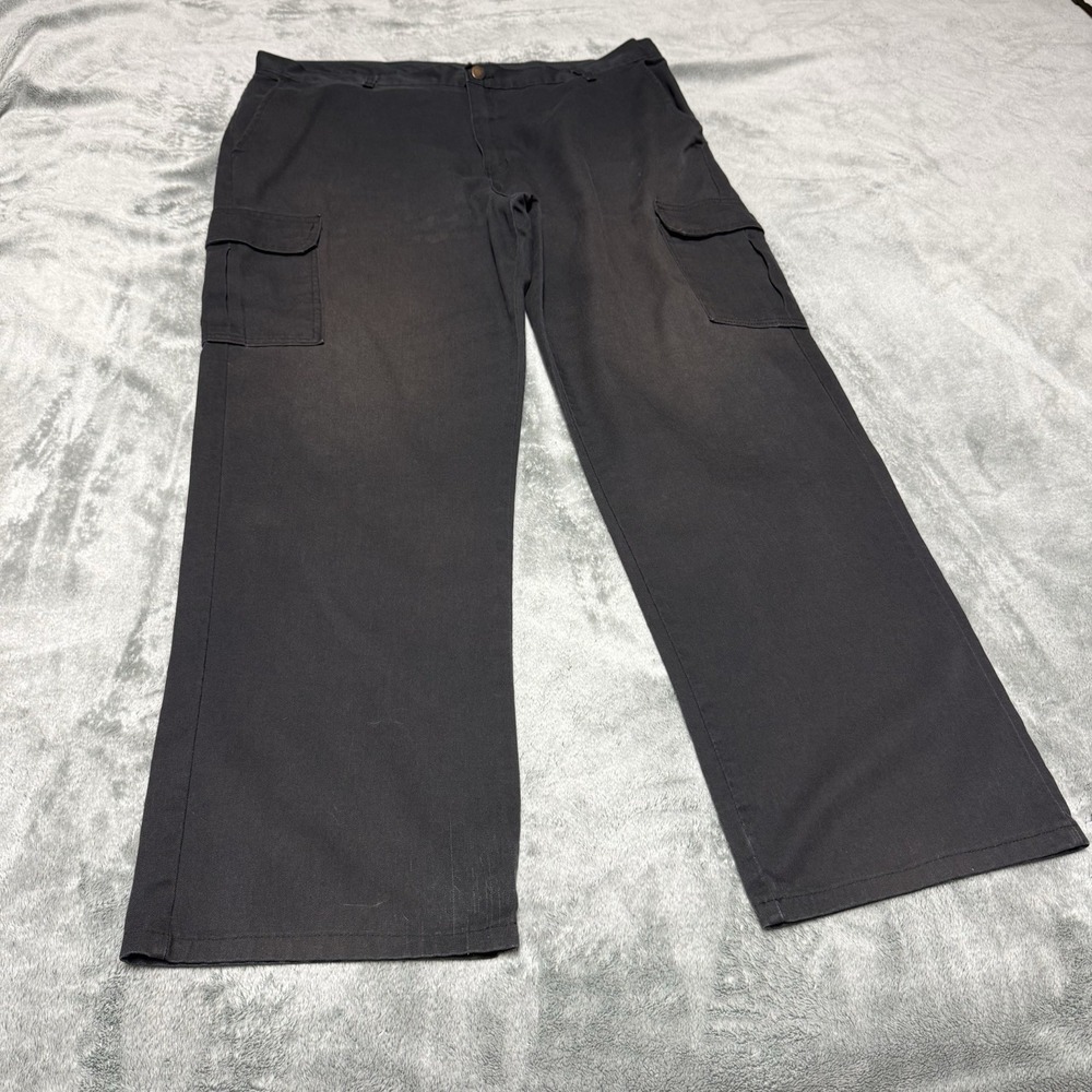 Dickies Cargo Pants Men's 40x32 Black Work Pants Distressed Grunge Skater